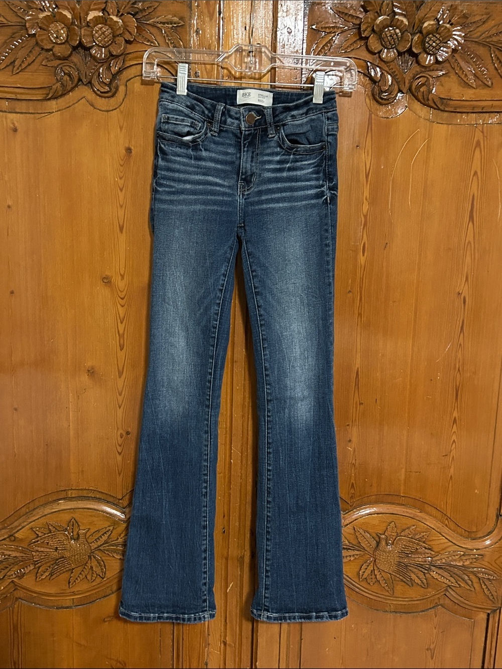 BKE Denim Stella Mid-Rise Slim Fit Boot Cut Jeans. 23X31.5 - Picture 2 of 6